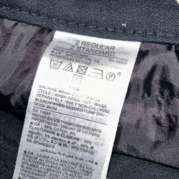 Old Navy Sz 2 Black Diamond Pixie Ankle Mid Rise Skinny Stretch Dress Pants - Picture 4 of 5